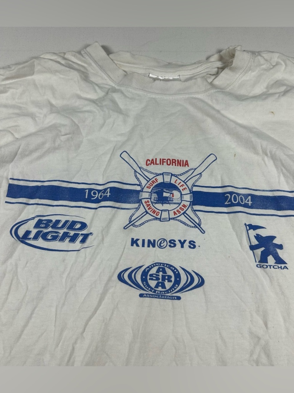 VINTAGE 2004 GOTCHA Surf Life Saving Association Mens Long Sleeve Shirt L Y2k